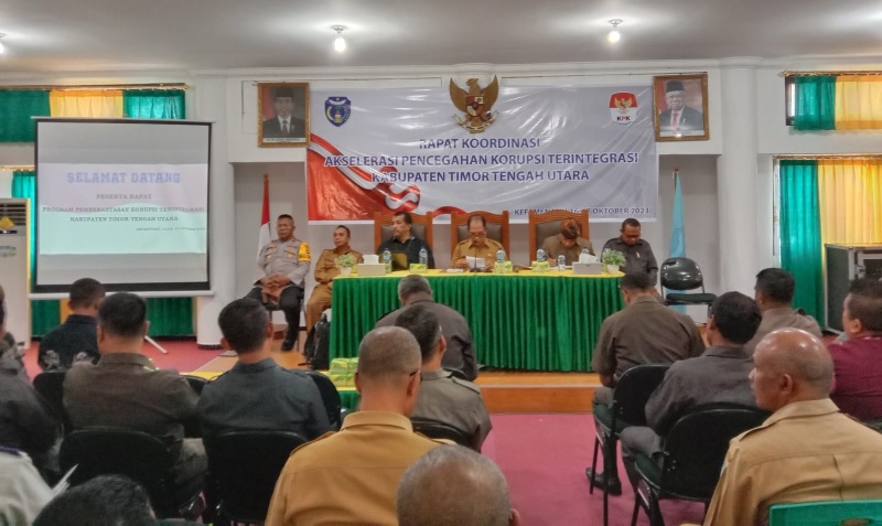 Bupati TTU Buka Rapat Koordinasi Akselerasi Pencegahan Korupsi Terintegrasi Kabupaten TTU