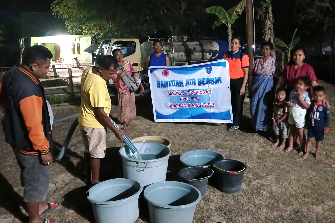 BPBD Kab. TTU Salurkan Air Bersih di Desa Terdampak Kekeringan