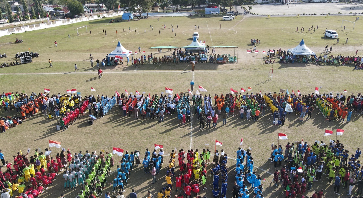 Bupati TTU Buka Popda III Tahun 2024 Sekaligus Launching Gerakan Pembagian 10 Juta Bendera