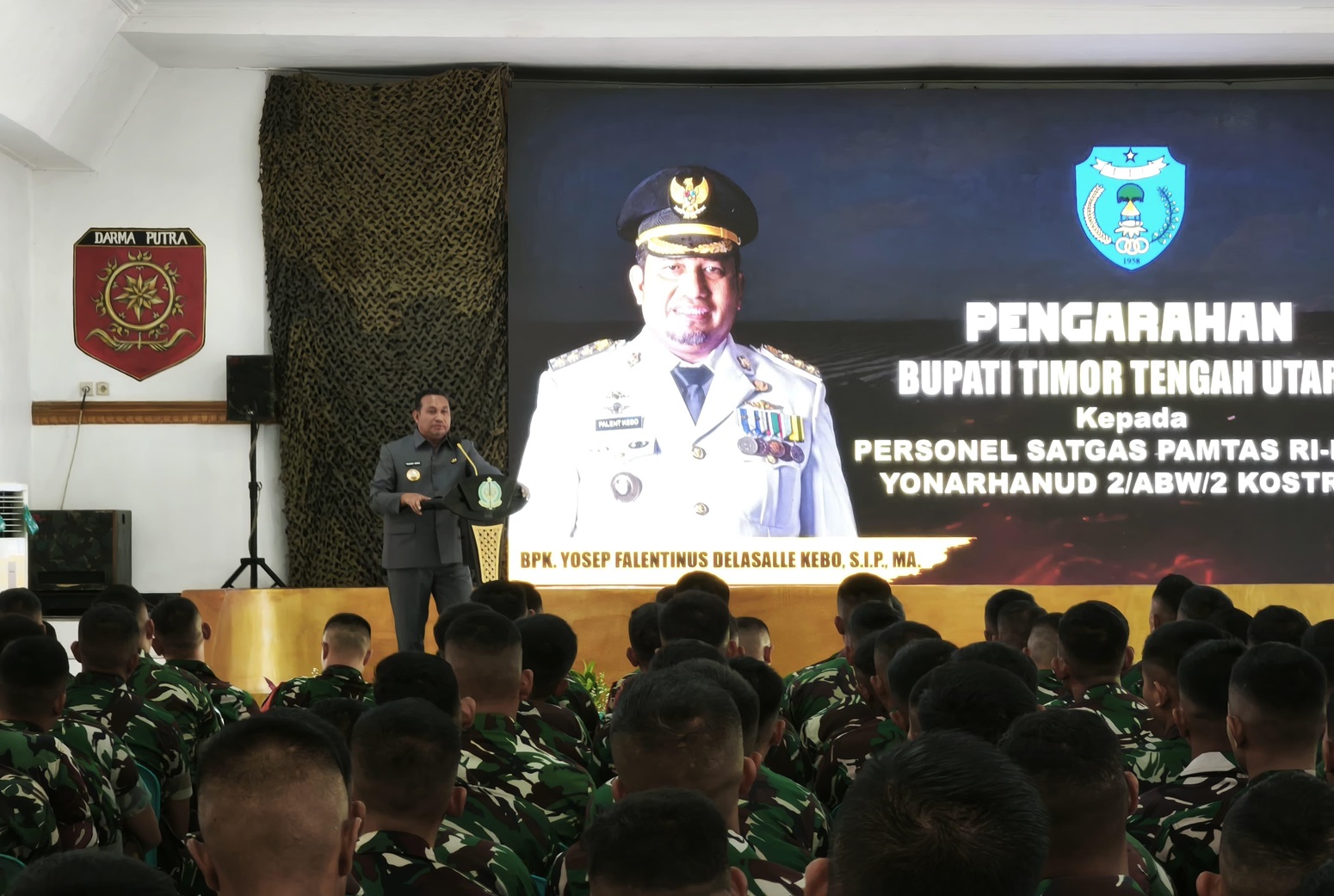Bupati TTU Beri Semangat Prajurit Yon Arhanud 2 Kostrad Jelang Penugasan ke Perbatasan RI–RDTL