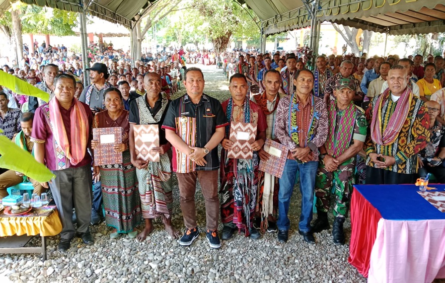 Hadiri Acara Pengukuhan 106 Kelompok Tani, Bupati TTU : Tindaklanjuti dengan Program dan Kegiatan Produktif