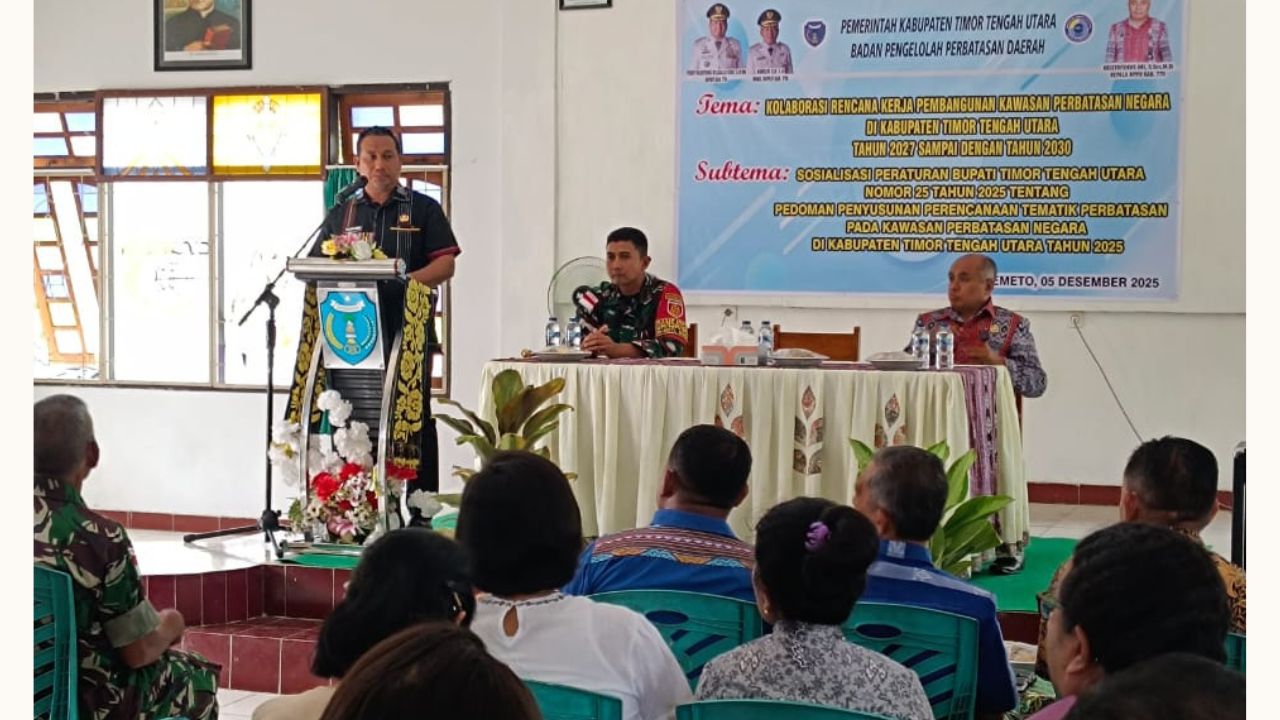 Bupati TTU Dorong Inovasi dan Sinergi Pembangunan Perbatasan dalam Sosialisasi Perbup Nomor 25 Tahun 2025