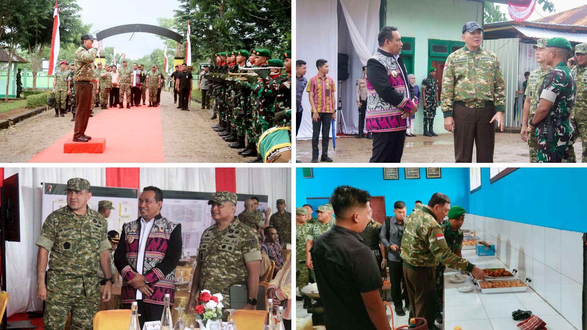 Menhan RI Kunjungi Yon TP 877/Biinmaffo, Tegaskan Peran Strategis Prajurit Perbatasan