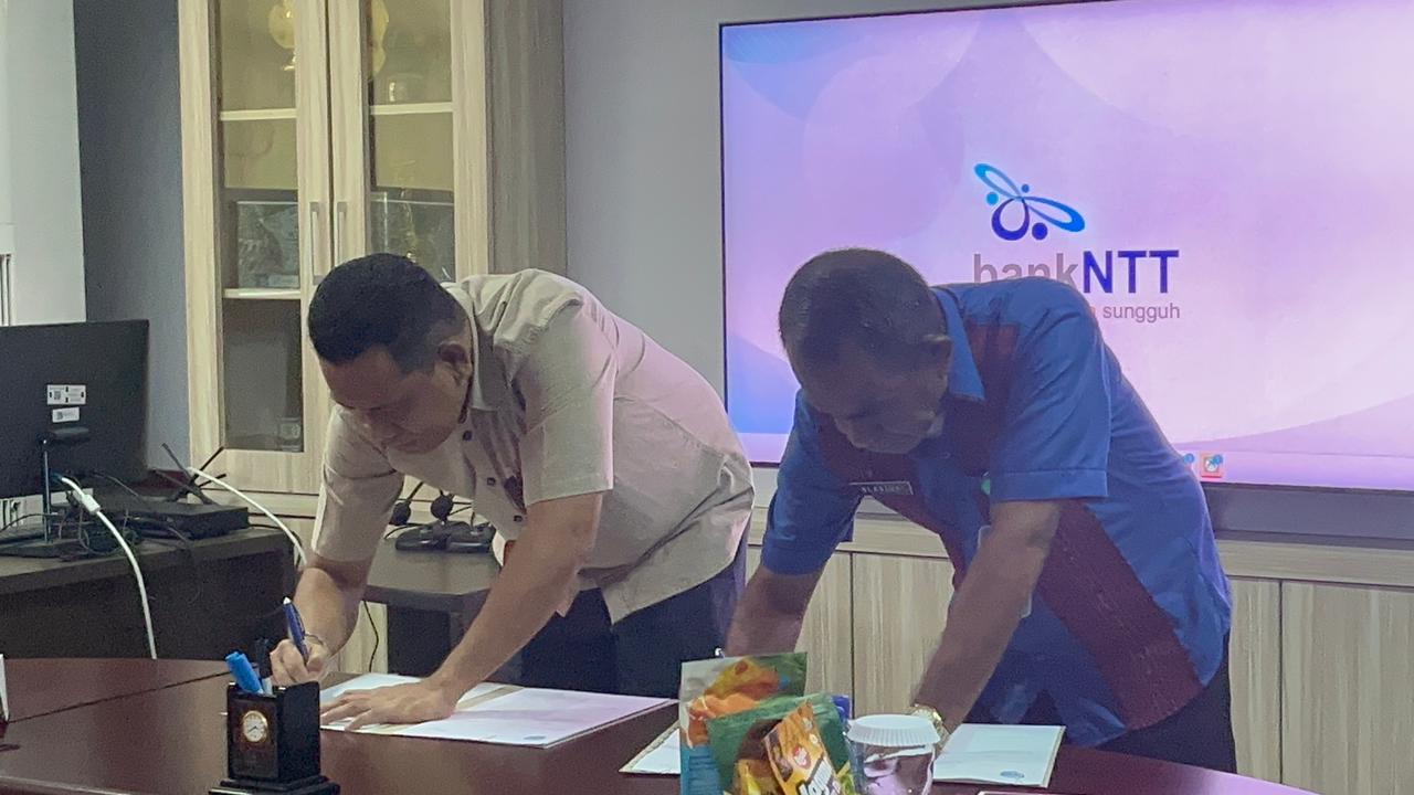 Bupati TTU Teken MoU dengan Bank NTT, Kelola Keuangan Desa Lebih Modern dengan Sistem CMS