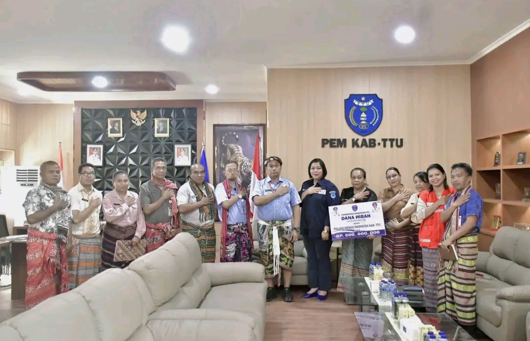 PMI TTU Terima Hibah Rp500 Juta,  Renovasi Markas Jadi Prioritas